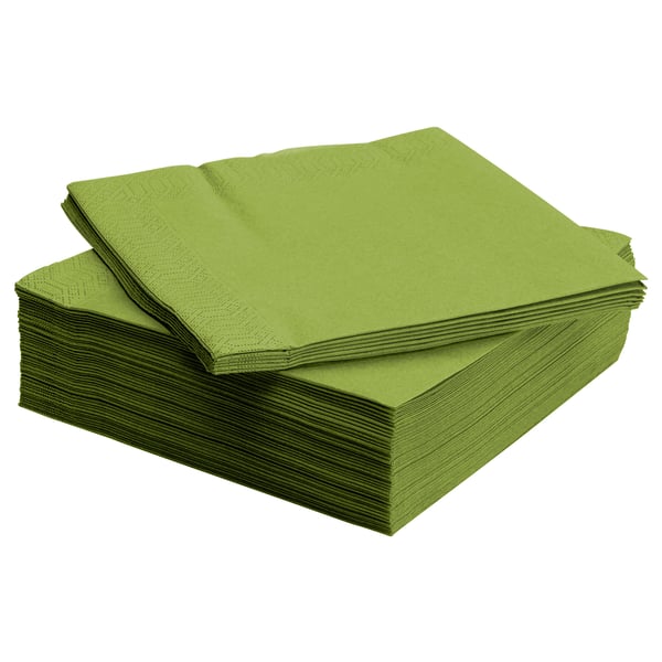 FANTASTISK Servilleta de papel, verde pistacho, 40x40 cm