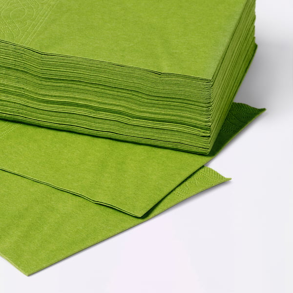 FANTASTISK Servilleta de papel, verde pistacho, 40x40 cm