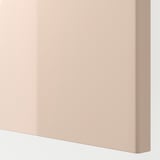 FARDAL Puerta con bisagras, alto brillo naranjo claro, 50x195 cm