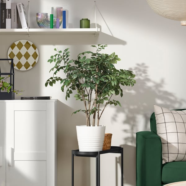 FEJKA Planta artificial, interior/exterior sándalo rojo, 19 cm