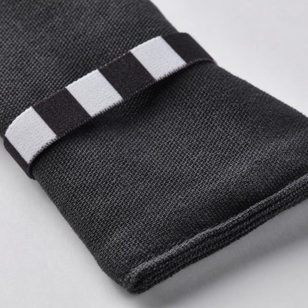 FINSKUREN Cubiertos para viaje con estuche, acero inoxidable/negro
