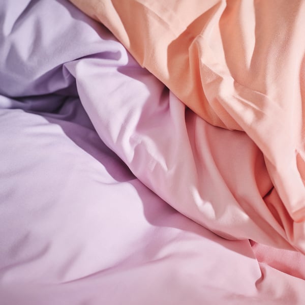 FLÄDERBUSKE Funda plumón con funda almohada, multicolor, 150x200/50x60 cm