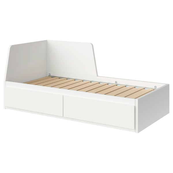 FLEKKE Estructura daybed con 2 cajones, blanco, 80x200 cm
