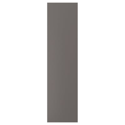 FORSAND Puerta con bisagras, gris osc, 50x195 cm