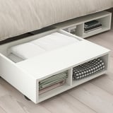 FREDVANG Almacenaje bajo cama/velador, blanco, 59x56 cm