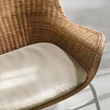 FRYKSÅS Sillón con apoyapiés, ratán/Risane natural