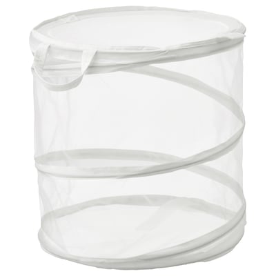 FYLLEN Canasto de ropa sucia, blanco, 79 l