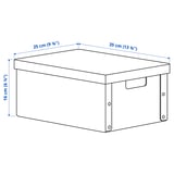 GÄRDESGÅRD Caja con tapa, natural, 25x35x16 cm