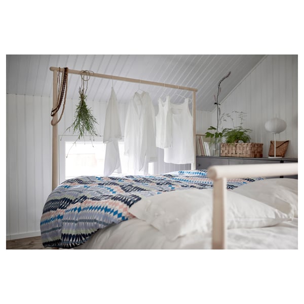GJÖRA Estructura de cama, abedul, 160x200 cm