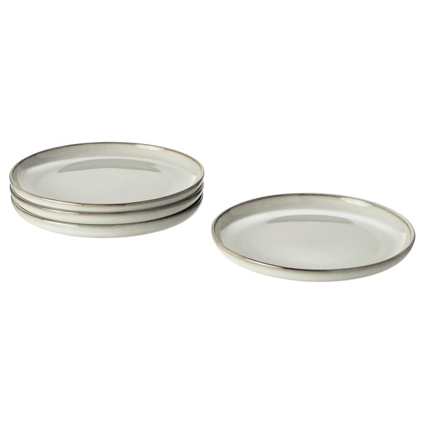 GLADELIG Plato de pan, gris, 20 cm
