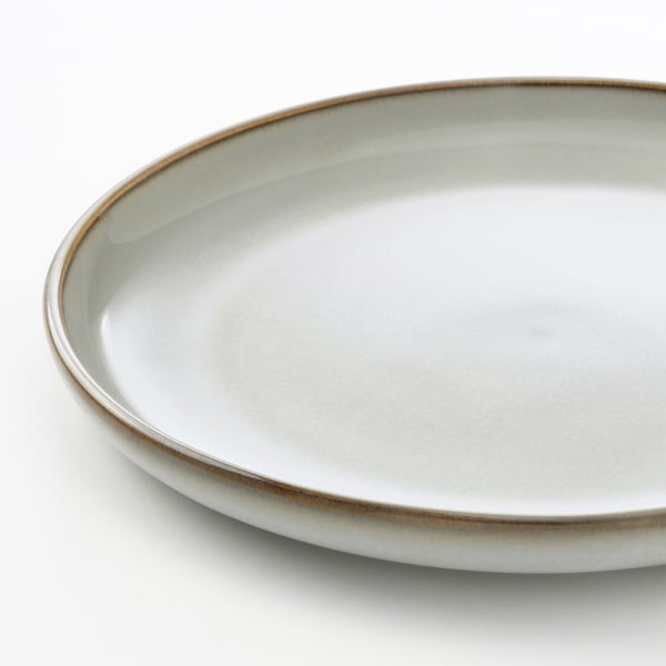 GLADELIG Plato de pan, gris, 20 cm