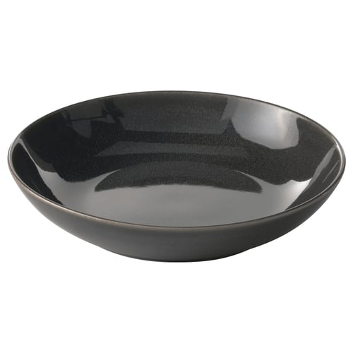 GLADELIG Plato hondo, Gris oscuro, 21 cm
