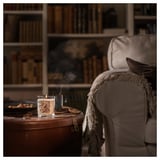 GLANSLIND Vela aromática en vaso, Vanilla ahumada/beige, 45 hr