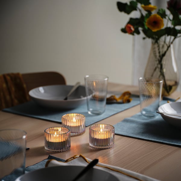 GLIMMA Velas pequeñas sin aroma, 9 hr