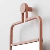 GRANVÅG Espejo, fijar a la pared/rosado, 22x48 cm