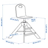 GRÅVAL Silla de comer infantil