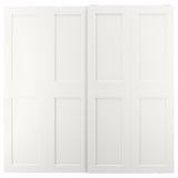 GRIMO Puertas correderas, 2 unidades, blanco, 200x201 cm