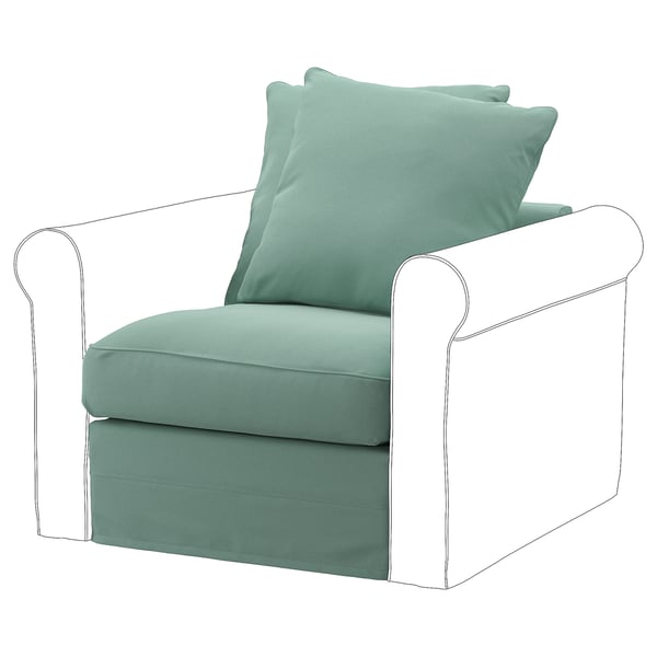 GRÖNLID Funda para módulo 1 cuerpo, Ljungen menta