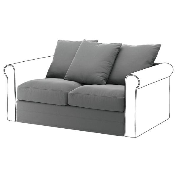 GRÖNLID Funda para módulo 2 cuerpos, Ljungen gris