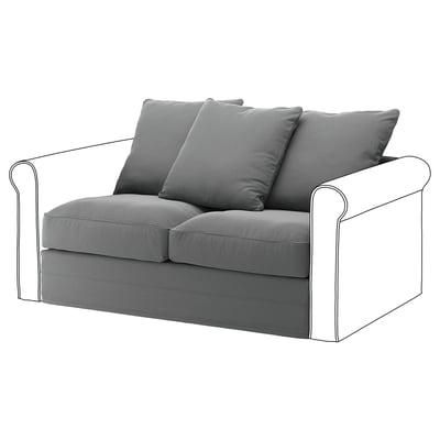 GRÖNLID Funda para módulo 2 cuerpos, Ljungen gris