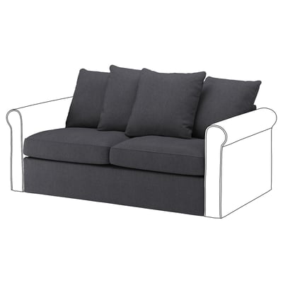 GRÖNLID Módulo de sofá cama, Sporda gris osc