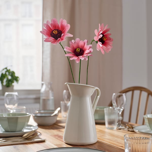 GULDSPETT Flor artificial, papel pintado/equinácea rosado, 50 cm