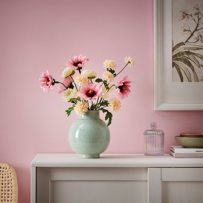 GULDSPETT Flor artificial, papel pintado/equinácea rosado, 50 cm