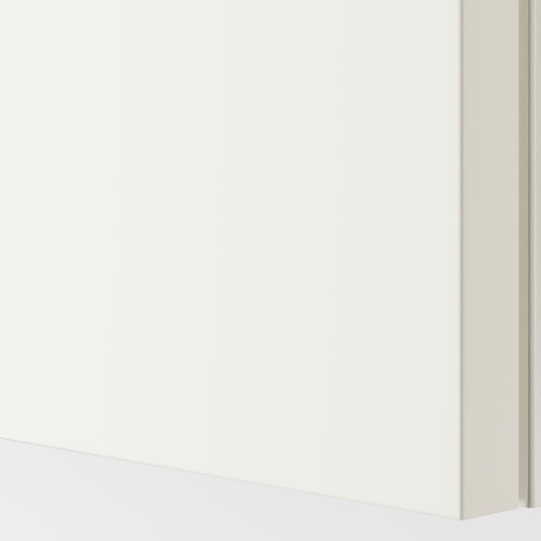 HASVIK Puertas correderas, 2 unidades, blanco, 200x201 cm