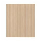 HASVIK Puertas correderas, 2 unidades, efecto roble tinte blanco, 200x236 cm