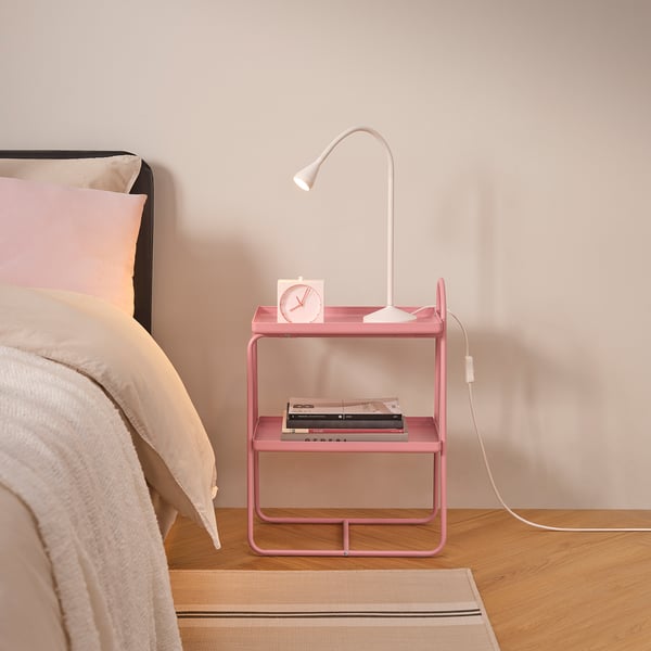 HATTÅSEN Velador/estante, rosado
