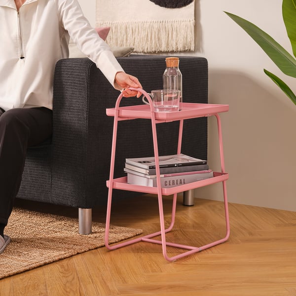 HATTÅSEN Velador/estante, rosado