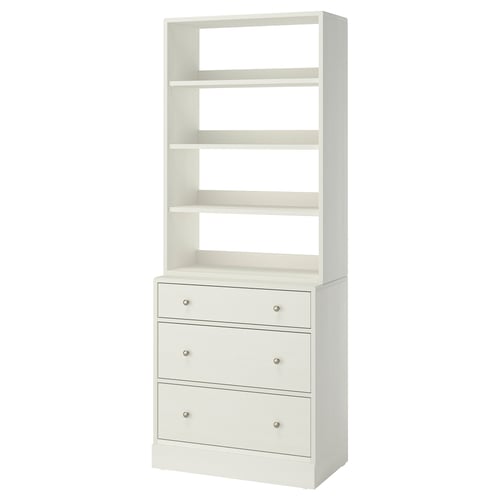 HAVSTA Mueble de almacenamiento, blanco, 81x47x212 cm