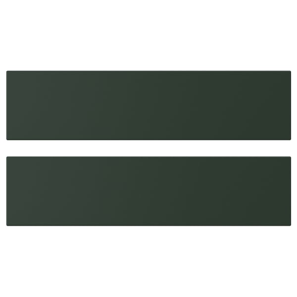 HAVSTORP Frente de cajón, verde oscuro, 40x10 cm