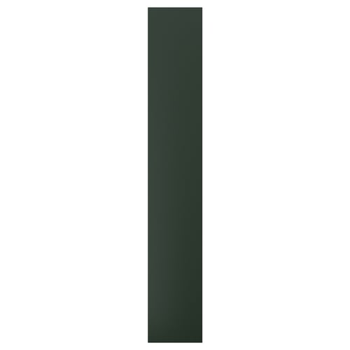 HAVSTORP Panel lateral, verde oscuro, 39x240 cm
