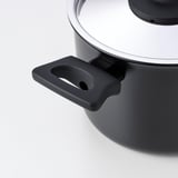 HEMLAGAD Olla con tapa, negro, 3 l