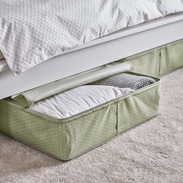HEMMAFIXARE Organizador de ropa, flor/menta, 69x51x19 cm