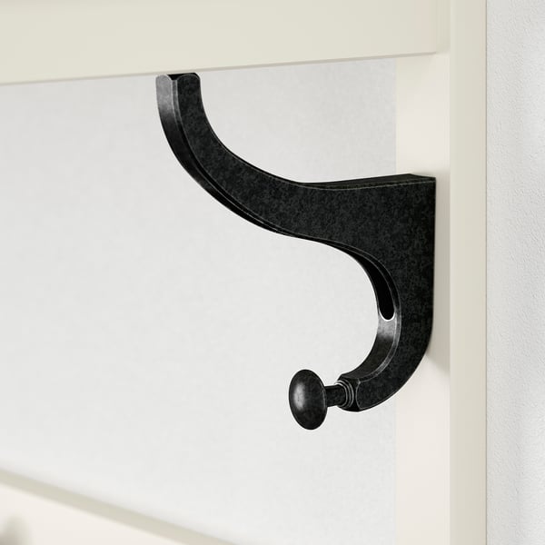HEMNES Perchero de pared, blanco, 85 cm