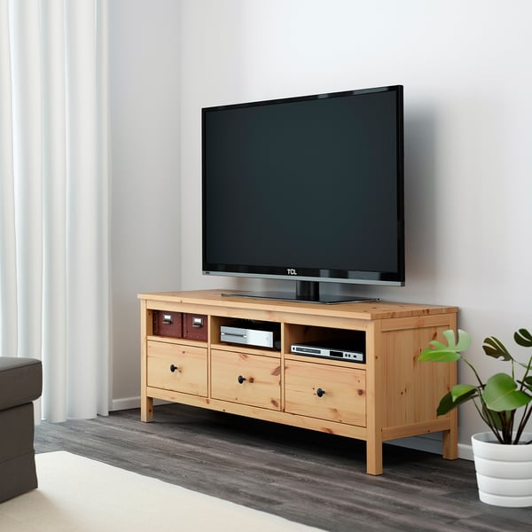 HEMNES Rack de TV, sepia, 148x47x57 cm