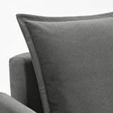 HOLMSUND Sofá cama 3 cuerpos, Borgunda gris osc