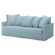 HOLMSUND Sofá cama 3 cuerpos, Orrsta azul costeño