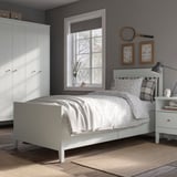 IDANÄS Estructura de cama con almacenaje, blanco, 90x200 cm
