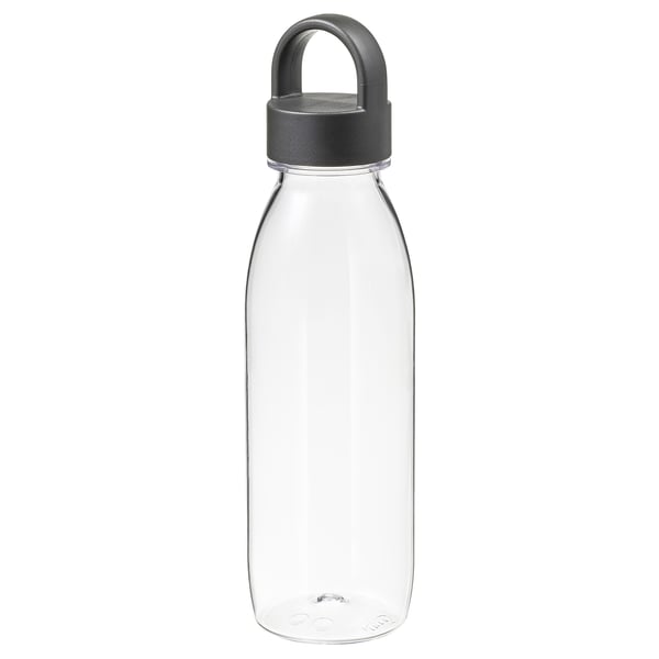 IKEA 365+ Botella de agua, Gris oscuro, 0.5 l