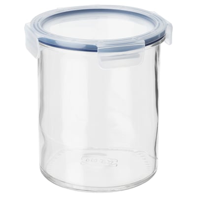 IKEA 365+ Frasco de vidrio con tapa, vidrio/plástico, 1.7 l