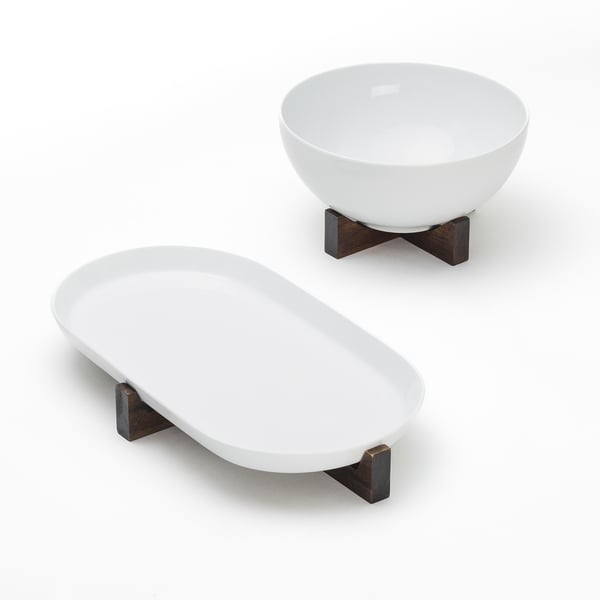 IKEA 365+ Fuente de servir, acacia, 16x16 cm