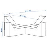 IKEA 365+ Fuente de servir, acacia, 16x16 cm
