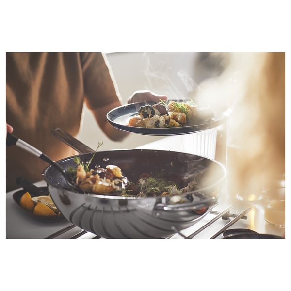 IKEA 365+ Wok, acero inoxidable/revestimiento antiadherente, 32 cm