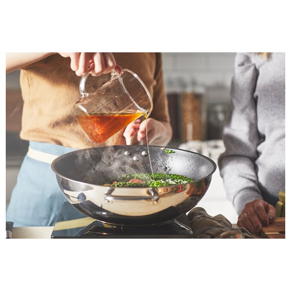 IKEA 365+ Wok, acero inoxidable/revestimiento antiadherente, 32 cm