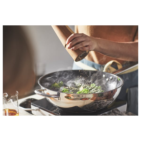 IKEA 365+ Wok, acero inoxidable/revestimiento antiadherente, 32 cm