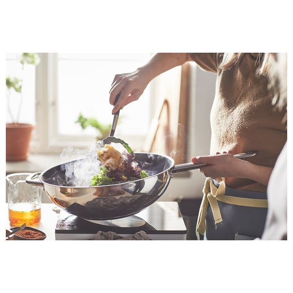 IKEA 365+ Wok, acero inoxidable/revestimiento antiadherente, 32 cm