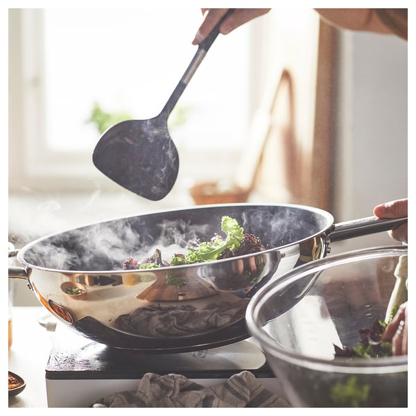 IKEA 365+ Wok, acero inoxidable/revestimiento antiadherente, 32 cm